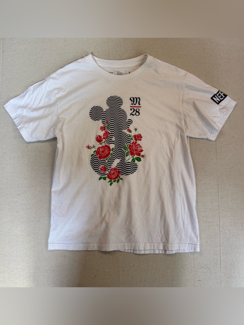 Disney x Neff Mickey Mouse Graphic T-Shirt – Size Large